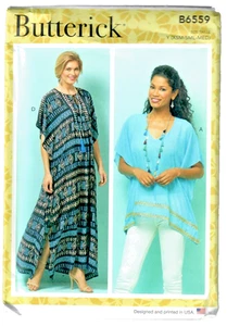 Butterick B6559 Misses Top Tunic Caftan Sewing Pattern 4 Variations 4-14 XS-M - Picture 1 of 4