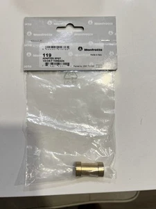 Manfrotto 119 Short 5/8 SPGT W/1/4+3/8 Female Made In Italy New In Package - Picture 1 of 5