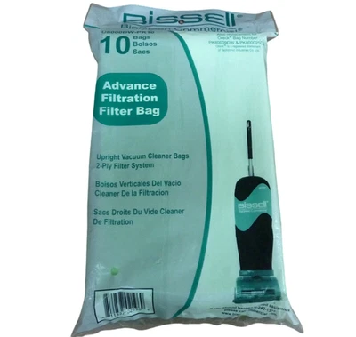10pk SEALED BAG of GENUINE BISSELL BigGreen Commercial Vacuum Bags BGU8000 17z - Image 1 of 3