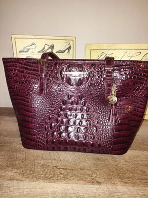 bolsos brahmin usados grandes cuero hombro Foto 1 de 4