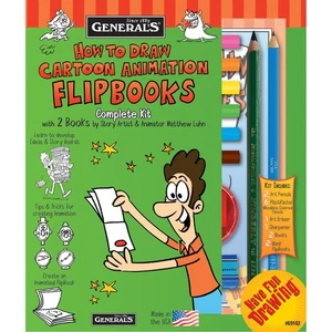 General Pencil How To Draw Cartoon Flip Books! Kit- - 69102 - Foto 1 di 2