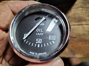 Triumph Tr2 To Tr4,Jaeger Oil Pressure Gauge. - Picture 1 of 5