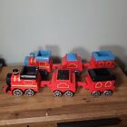 2 x ELC Happyland Trains With Carriages | Faulty Not Working