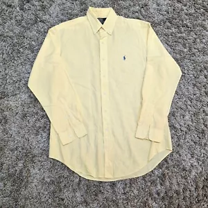 Ralph Lauren Hemd Herren Medium 15,5" Gelb Yarmouth Vintage Button Down Kariert - Bild 1 von 9