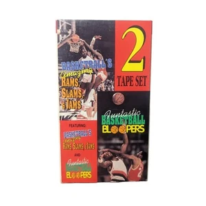 1991 - 2 Tape Set Basketball's Rams, Slams & Jams, Bloopers VHS - Picture 1 of 6