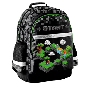 Pixels Game Schulrucksack Rucksack Schulranzen Ranzen fur Jungen MINECRAFT - Bild 1 von 5