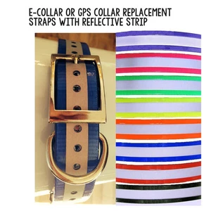 Kiwi Pet Co - Collar de repuesto reflectante de alta flexibilidad con hebilla cuadrada de 1" 8 colores - Imagen 1 de 9