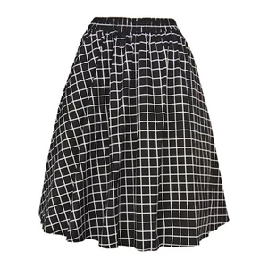 Womens Skirt Retro High Waist Elastic Waist Casual A line Skirt Party - Picture 1 of 1