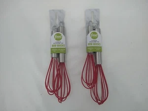 Food Network Silicone Tip Mini Whisks HFNJ15002G Set of 4 NEW - Picture 1 of 2