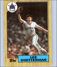 1987 Topps Tiffany Baseball LEE GUETTERMAN Ungraded Seattle Mariners