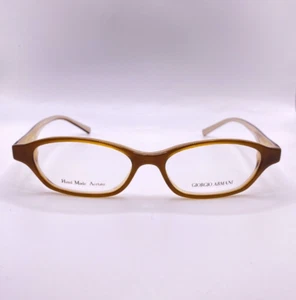 Giorgio Armani GA 384 69P Brown Plastic Oval Eyeglasses Frame 49-15-135 Italy - Picture 1 of 3