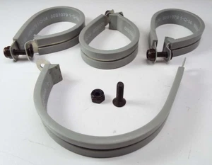 X4 2" CABLE ACOLCHADO BUCLE P Abrazadera ALTA TEMPERATURA SILICONA GRIS MIL ESPECIFICACIÓN JM BOEING - Imagen 1 de 8