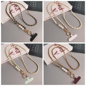 Mobile Phone Lanyard Crossbody Neck Strap Long Chain Phone Lanyard W/Patch - Picture 1 of 38