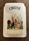 Leonardo Lifestyle Farmyard Chicken & Rooster Cheese Platter With Lid / Cover