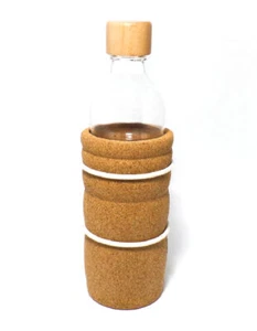 Trinkflasche Lagoena 0,5l mit Blume des Lebens in weiß  - Bild 1 von 3