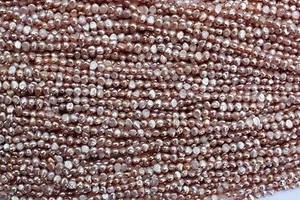 BR050V 5-6mm Zuchtperlen Strang Süßwasser Perlen Schmuck Halskette barock - Bild 1 von 1