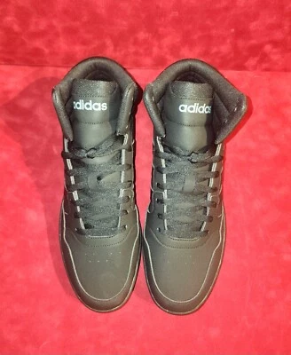 Adidas Hoops 3.0 MID Men's Sz 13 Black Lace Up Top Basketball Shoes GV6683 NIB - Image 1 of 4