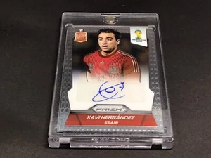 Tarjeta Panini Prizm 2014 firmada por Xavi Hernández #S-XA automática Panini autenticada - Imagen 1 de 6