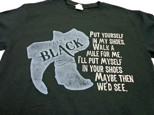 Clint Black 'Put Yourself In My Shoes' Black Country Music T Shirt Size Small - Picture 1 of 8