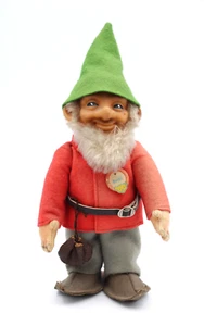 Original Steiff Zwerg Pucki mit Gummikopf 50er / 60er Jahre Vintage alt H 17 cm - Bild 1 von 8