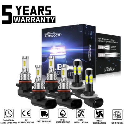 Faros antiniebla altos/bajos LED para Oldsmobile 88 sedán 4 puertas 1992-1999 Foto 1 de 4