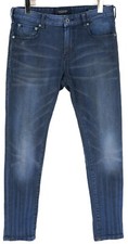SCOTCH & SODA Skim Jeans Men's W31/L30 Skinny Fit Whiskers Faded Stretch Blue