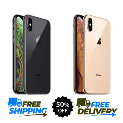 Apple iPhone XS 64GB 256GB Unlocked Gold Space Gray Verizon AT&T T-Mobile - Image 1 of 4