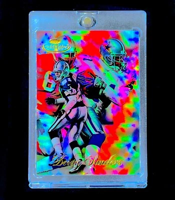 DEION SANDERS COACH PRIME GOLD LABEL HOLO REFRACTOR Foil Label Topps - COLORADO - Image 1 of 4