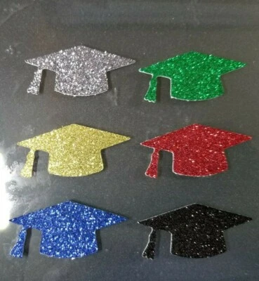 Graduación Graduación Brillo Cupcake Toppers, Decoración, Clase de 2023 2024 Congrats Foto 1 de 4