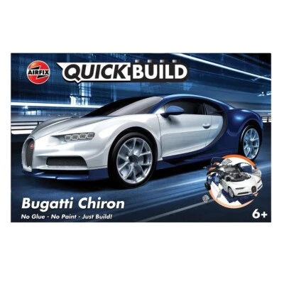 Modello Facile Bugatti Chiron (6+) Made In Europe - Airfix QuickBuild J6044 - Immagine 1 di 3
