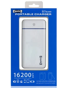Opteka 16200mAh External Battery Portable Dual USB Charger Backup Power Bank - Picture 1 of 5