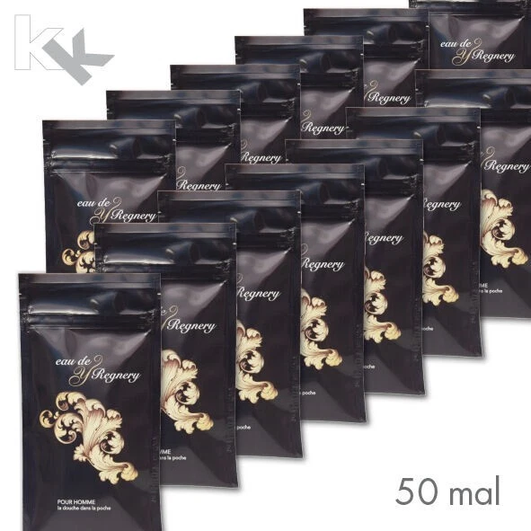 COOLIKE 50 x Oshibori Eau de Regnery | Wellnesstücher Herrenduft