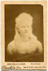 Millie La Mar Albino Mind Reader Circus Sideshow 1890s Cabinet Card Photo Lamar