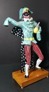 ARLEQUÍN AÑOS 50 VINTAGE OTELLO ROSA BUFÓN SAN POLO VENECIA CALIDAD MUSEO - Imagen 1 de 12