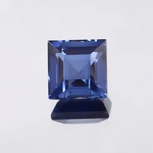 AAA 5.75 MM Natural Flawless Ceylon Blue Sapphire Loose Square Gemstone Cut - Picture 1 of 6