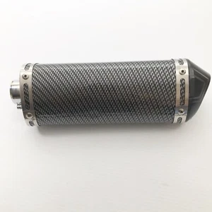 JFG #X001VHSBVR ALL BLACK EXHAUST MUFFLER TAIL PIPE SLIP 38MM-51MM - Picture 1 of 7