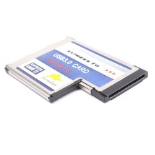 Sale 54mm Express Card ExpressCard to 3 Port USB 3.0 Adapter for Laptop Chip