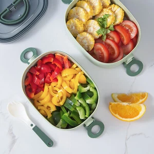 Non-leak Food Container Reusable Lunch Box Leakproof Bento Set for Kids Adults - Picture 1 of 13