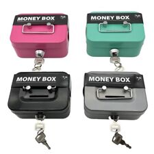 4.53" x 3.35" Key Lock Cash Box Small Money Organizer Cash Storage Box  Kids