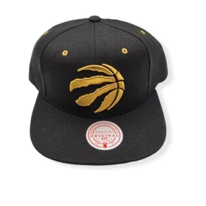 Mitchell & Ness Toronto Raptors Fools Gold Black Adjustable Snapback Hat Cap - Picture 1 of 6