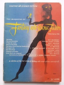 US Mag – MAGAZINE OF FANTASY AND SCIENCE FICTION Win-Spr 1950 – Ray Bradbury - Picture 1 of 8