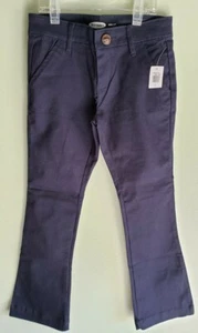 NEW Old Navy Girls SIZE 6 Bootcut Uniform Pants NAVY BLUE Adj Waist #8321 - Picture 1 of 4