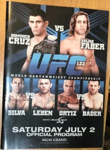 UFC 132 Program Cruz vs Faber / Silva vs Leben / Ortiz vs Bader - Picture 1 of 2