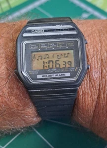 Iper Rare Vintage (1980) Casio Melody Watch 82M22 Japan LCD *Full Working Good* - Picture 1 of 17