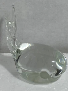 Glass Whale Paperweight 4” Handblown - Picture 1 of 5