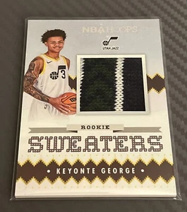 2023-24 NBA Hoops Holiday Rookie Sweaters Patch #RSW-KYG Keyonte George - Picture 1 of 2
