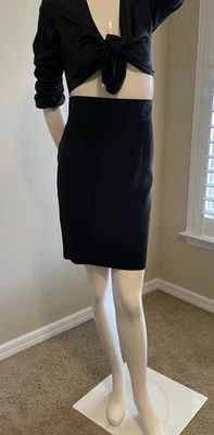 JAY GODFREY SILK HIGH WAIST ABOVE KNEE EXPOSED BACK ZIPPER NWT 8 - Image 1 of 4