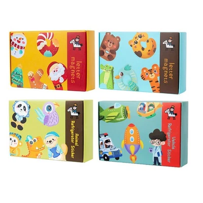 Puzzle Réfrigérateur Magnétique Éducatif Enfant avec Lettres et Chiffres pour - Photo 1/4