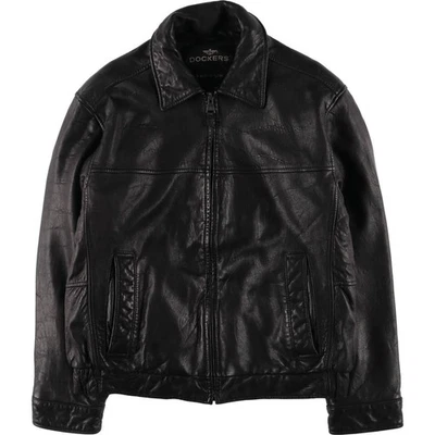 Used Dockers Premium Swing Top Leather Blouson Men's Size M - Image 1 of 4