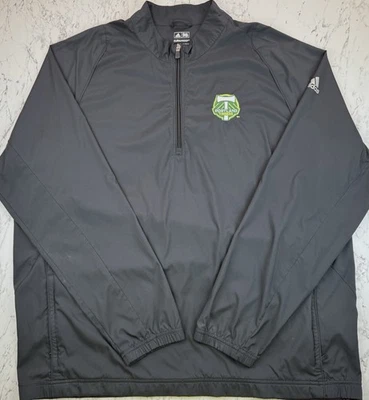 Мужская футбольная куртка Adidas Portland Timbers 1/4 на молнии 2XL MLS - Изображение 1 из 4